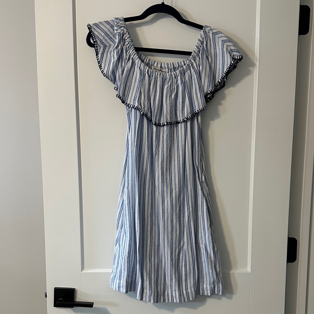Tommy Bahama Blue and White Striped Dress